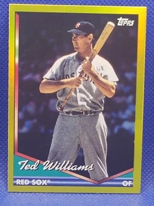 2024 Topps Archives #202 TED WILLIAMS Yellow Foil board AA1243 - Picture 1 of 1