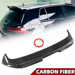 Fit For 14-20 VW Golf7 MK7 7.5  GTD Carbon OS Rear Window Roof Spoiler Wing Lip - Picture 1 of 11