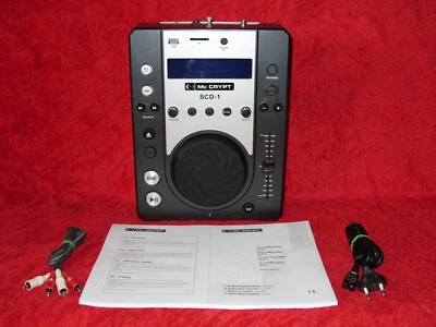 Mc Crypt SCD1 DJ CD CD-R CD-RW MP3-CD USB SD SDHC Karten Player - Bild 1 von 4