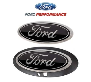 2018-2020 Ford F150 w/ Camera OEM Front Grille Rear Tailgate Emblems Black - Picture 1 of 5
