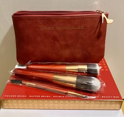 JORGE GONZALEZ MAKE - UP Brush Set & Beauty Bag ( B-Ware )