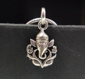925 Silver Lord Ganesha Pendant Hindu God Ganesha Pendant Elephant God Pendant - Picture 1 of 21