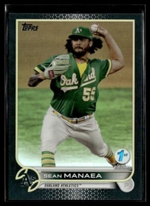 2022 Topps 1st Edition Black Foil Sean Manaea /25 Oakland Athletics #281 - Picture 1 of 2