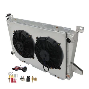 Labwork 4 Row Radiator+Shroud Fan Relay For Ford F150 F250 F350 Bronco 85-97 - Bild 1 von 12