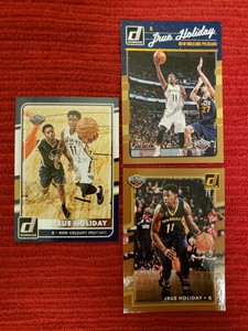Jrue Holiday 3 Card Donruss Base Lot. 2015-16, 2016-17, & 2017-18.