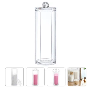 Cosmetic Cotton Pad Container Holder Acrylic Storage Box Bathroom Supply US - Picture 1 of 8