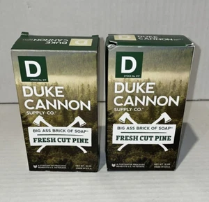 Duke Cannon - Fresh Cut Pine Scent - Soap Bar 10 oz - 2 pk - NEW In Box - Picture 1 of 8