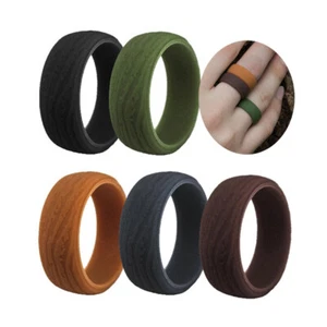 Unisex-Ringe Aus Silikonkautschuk Flexible Ringe Klassische Mehrfarbige < - Bild 1 von 17