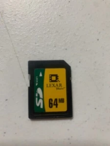 Lexar Media 64MB SD Digital Camera Memory Card - Vintage - Picture 1 of 1