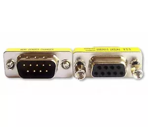 DB9 RS232 9 Pin Male to Female Gender Changer Plug Adapter SGC-9MF - Picture 1 of 2