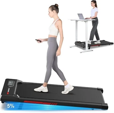 5% Steigung Motorisiertes Laufband Elektrisches Walkpad Schreibtisch Heim-Fitnes - Bild 1 von 4