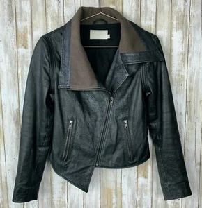 Chaleco Chaqueta Convertible WALTER BAKER Negro Moto Cuero Asimétrico S USADO - Imagen 1 de 10