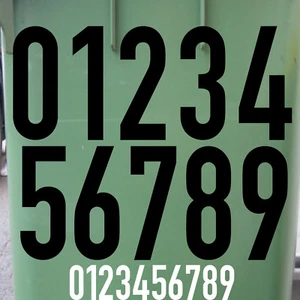 28cm DIN1451 Wunsch Wahl Nr Aufkleber Haus Nummer Ziffer Zahl Hausnummer Tattoo - Bild 1 von 23