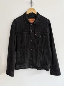 Levi’s Denim Trucker Jeansjacke Washed Schwarz Herren Large - Bild 1 von 14