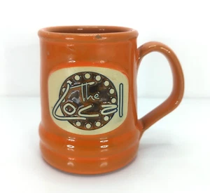 Deneen Keramik Handgeworfen Keramik Orange The Local Kaffeebecher Tasse 4,25"H Gebraucht - Bild 1 von 14