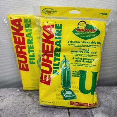 Eureka Style Type U Vacuum Cleaner Bags  GENIUNE Eureka  57802A 5 Vacuum Bag - Image 1 of 4