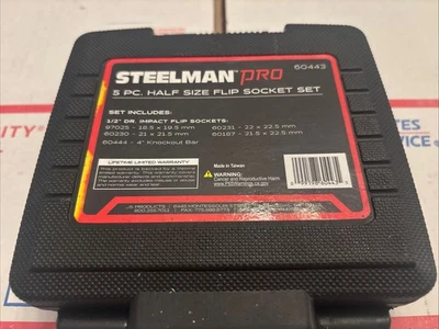 Juego de enchufes abatibles Steelman 5 piezas 1/2 pulgadas Foto 1 de 3