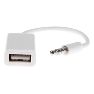  3.5mm Male AUX Audio Plug Jack To USB 2.0 Female Converter Cable Cord for Car - Picture 1 of 6