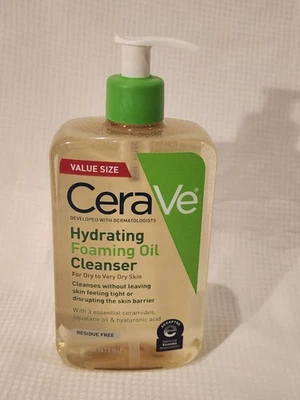 CeraVe Hydrating Foaming Oil Cleanser Value Size 16 fl oz (brand new) - Image 1 of 2