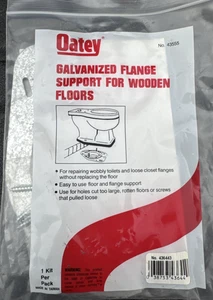 Galvanized Wobbly Wood Floor Anchor Flange Support 436443 Oatey Easy Use Kit! - Picture 1 of 5
