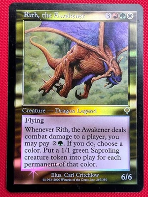MTG Foil 1X Rith, the Awakener X1 Invasion Magic - LP/MP - Image 1 of 2