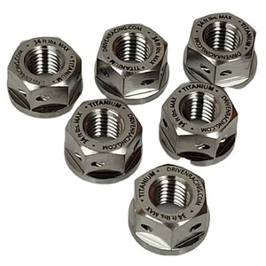 Driven Racing Titanium Sprocket Nuts - M10 x 1.25 / 6 Pack DSN-TN - Picture 1 of 4