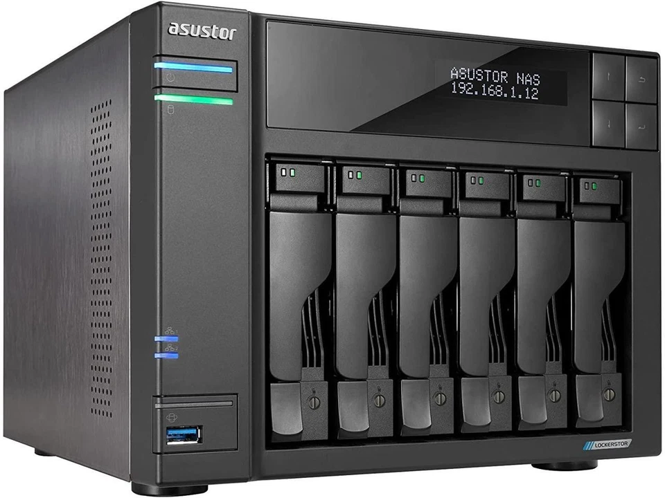 Asustor Lockerstor 6 Gen 2 AS6706T 6 Bay NAS Quad-Core 2.0GHz Dual 2.5GbE