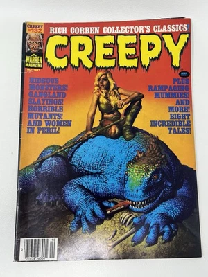Creepy # 132 revista em quadrinhos ficção científica terror monstro estranheza vintage década de 1980 - Imagem 1 de 4