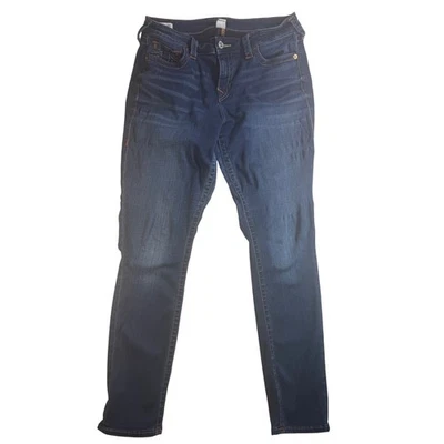 True Religion Stella Low Rise Skinny Jeans Womens Sz 36 Dark Wash Stretch Denim - Image 1 of 4