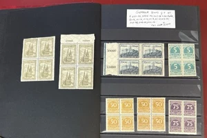 Germania, 1919-1923, zecca, blocchi di 4 mai incernierati, comprese varietà - Foto 1 di 11