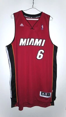 Adidas Леброн Джеймс #6 Miami Heat Swingman Adidas красный Джерси большой - Изображение 1 из 4