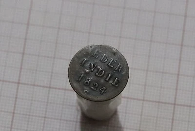 🧭 🇮🇩 NETHERLANDS INDIES 1/8 STUIVER 1824 S B66 #1663 - Image 1 of 2