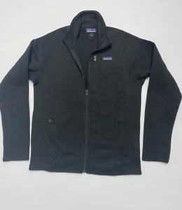 Patagonia Para Hombre Mejor Suéter Chaqueta Polar Cremallera Completa Color Negro Talla Pequeña - Imagen 1 de 5
