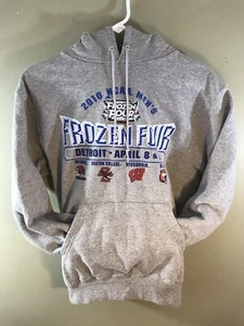 2010 NCAA Para hombres Hockey sobre Hielo Frozen Cuatro Finales Gris Sudadera con Capucha RIT TIGRES - Imagen 1 de 12