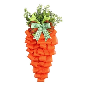 Easter Swag Artificial Orange Easter Carrot Decor Door Hanger Seasonal Decor - Picture 1 of 12