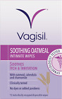 VAGISIL Soothing Oatmeal Intimate Wipes to soothe itch & irritation, Contains