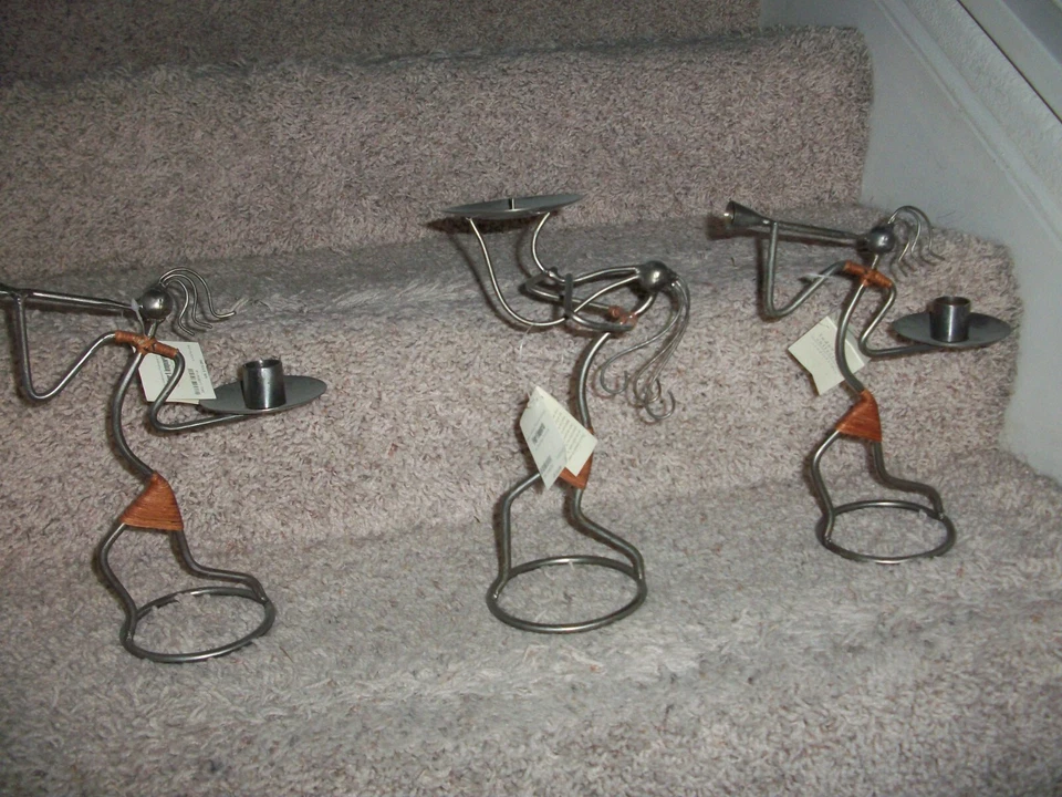 LOT OF 3: HERALD CANDLE HOLDERS BY PIER ONE....NEW W TAGS !! - Image 1 of 1