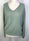 Garcia Jeans Jumper Sweater Sage Green Loose Knit Women's XL UK16 NWT L816
