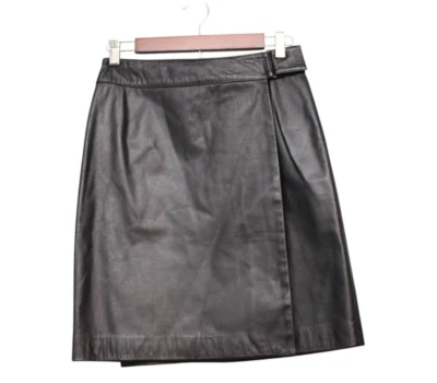 NUEVO CON ETIQUETAS Falda Envolvente Ralph Lauren De Colección 100% Cuero Talla 2 Deadstock Carrera Foto 1 de 4