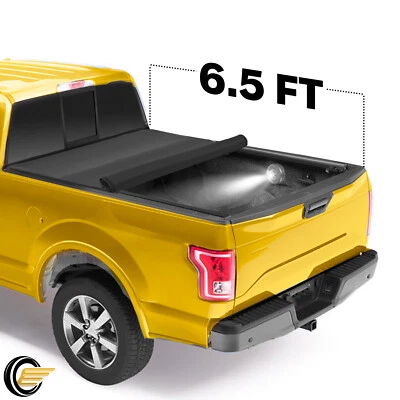 Tonneau Cover Fit For 1997-2004 Ford F150 F-150 6.5FT Truck Bed Soft Roll Up - Image 1 of 4