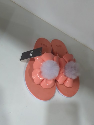 Sandali infradito UGG Australia donna 7 corallo papavero fiore perizoma 1702