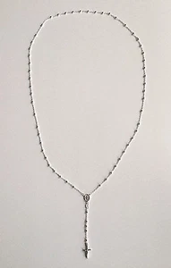 925 STERLINGSILBER ROSENKRANZ 3 MM-30"" LANG / SILBERROSENKRANZ 30"" LANG - #2 - Bild 1 von 5