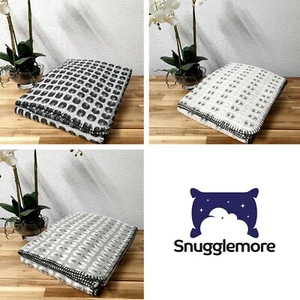 Luxury Lambswool Throw Klara Textured Woven Design Various Colours Ideal Gift - Picture 1 of 3