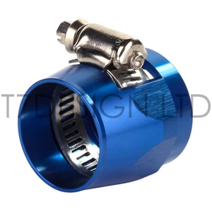 Acabador de abrazadera de extremo de manguera 21 mm OD AZUL - tubería de agua de aceite de combustible - Imagen 1 de 1