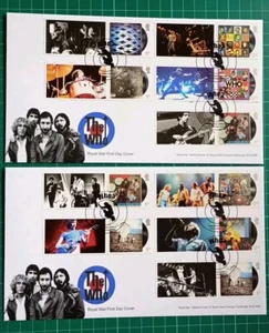 2024 The Who Collector Sheet Stamps and Live Labels FDC Moon Street Oldham pmk - Picture 1 of 3