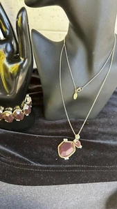 Vintage Beautiful Ann Taylor Necklace With Matching Bracelet - Picture 1 of 4
