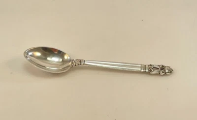 Cuchara Georg Jensen bellota plata esterlina 5 en punto - 4 3/8" - sin monograma Foto 1 de 3
