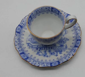 Seltmann Weiden Bavaria Blue & White Asian demitasse Cup & Saucer West Germany - Picture 1 of 11