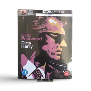 DIRTY HARRY 4K UHD + Blu-ray Limited Edition Steelbook Sealed Deutscher Ton!!! - Photo 1/6