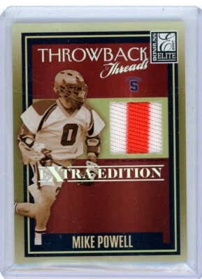2007 Donruss Elite Throwback Threads Patch Gold #TT-MP Mike Powell #08/50 - Image 1 of 2